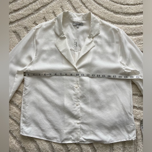 Madewell Resort Long Sleeve Cropped button up Shirt - Picture 7 of 8